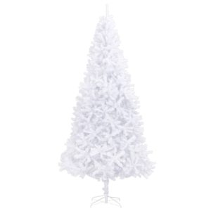 Sztuczna choinka Biały 300 x 155 cm vidaXL 375128