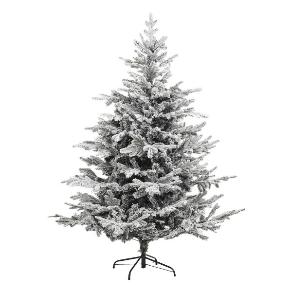 Sztuczna choinka na metalowym stojaku, ośnieżona, 150 cm 384678