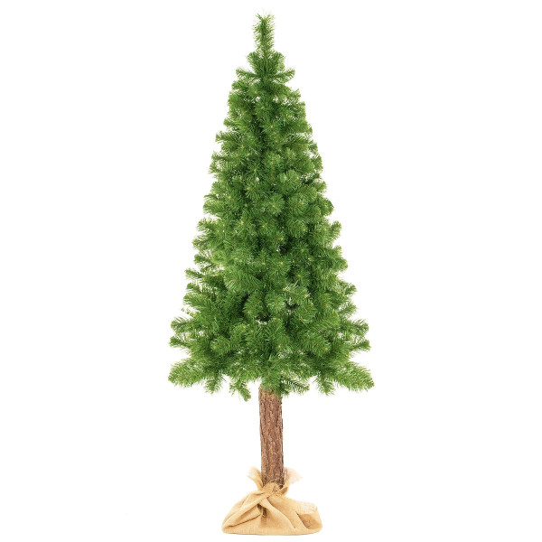 Sztuczna choinka na pniu 220 cm sosna naturalna drzewko 336321