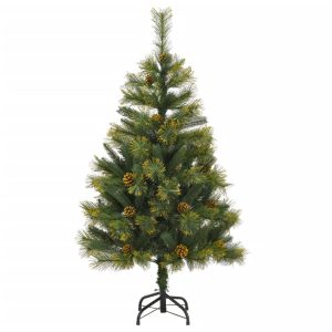 Sztuczna choinka na zawiasach z szyszkami 120 cm 801646 Sztuczna choinka na zawiasach z szyszkami 120 cm 801646