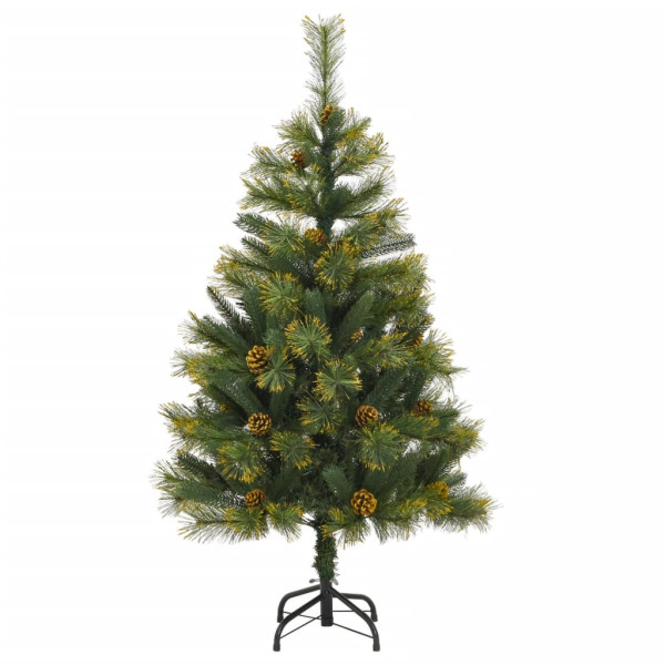 Sztuczna choinka na zawiasach z szyszkami 120 cm 801646