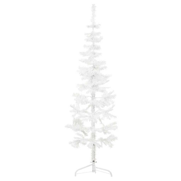 Sztuczna choinka połówka Biały 120 cm vidaXL 401859