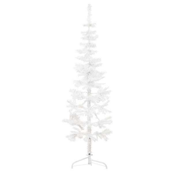 Sztuczna choinka połówka Biały 180 cm vidaXL 401862