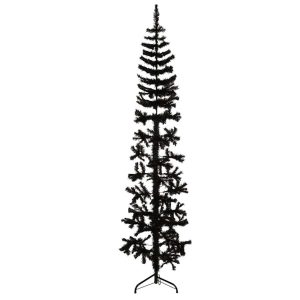 Sztuczna choinka połówka Czarny 180 cm vidaXL 401736 Sztuczna choinka połówka Czarny 180 cm vidaXL 401736