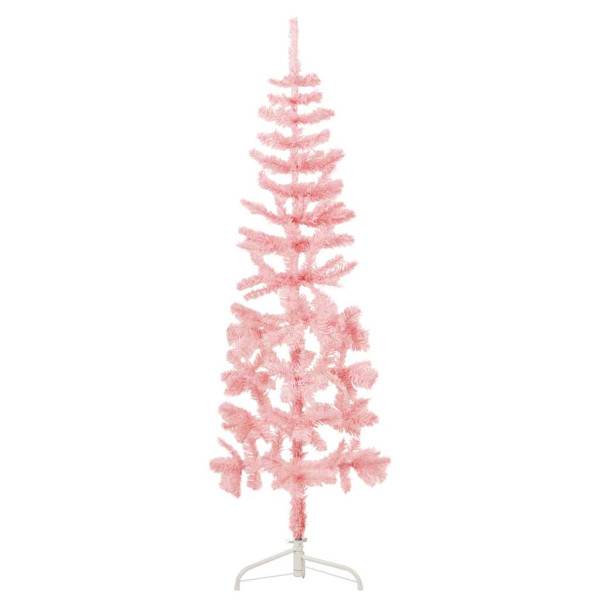 Sztuczna choinka połówka Różowe 120 cm vidaXL 401852