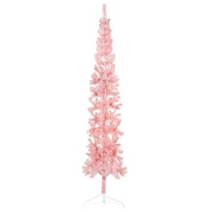Sztuczna choinka połówka Różowe 210 cm vidaXL 410577 Sztuczna choinka połówka Różowe 210 cm vidaXL 410577