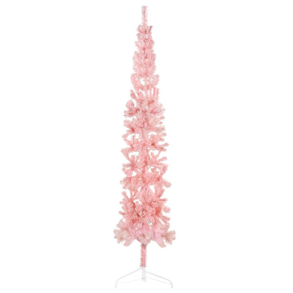 Sztuczna choinka połówka Różowe 210 cm vidaXL 410577
