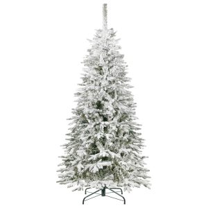 Sztuczna choinka świerk 220 cm ośnieżony jak żywy, nowoczesny, ze stojakiem 765555 Sztuczna choinka świerk 220 cm ośnieżony jak żywy, nowoczesny, ze stojakiem 765555