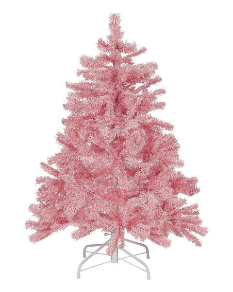 Sztuczna choinka święta 120 cm różowa 302176