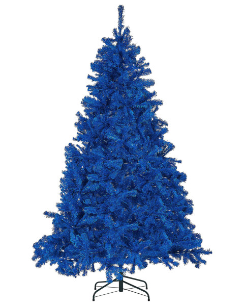 Sztuczna choinka święta 210 cm niebieska 302177