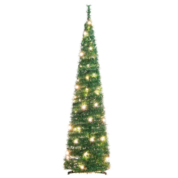 Sztuczna choinka typu pop-up 50 LED zielona 120 cm 801969