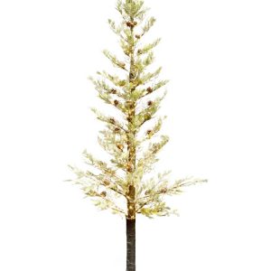 Sztuczna choinka z lampkami LED 245 cm biała 809067 Sztuczna choinka z lampkami LED 245 cm biała 809067