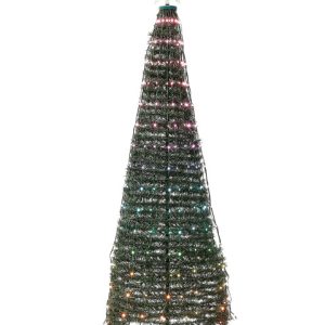 Sztuczna choinka ze światełkami LED 188 cm zielona 306015 Sztuczna choinka ze światełkami LED 188 cm zielona 306015