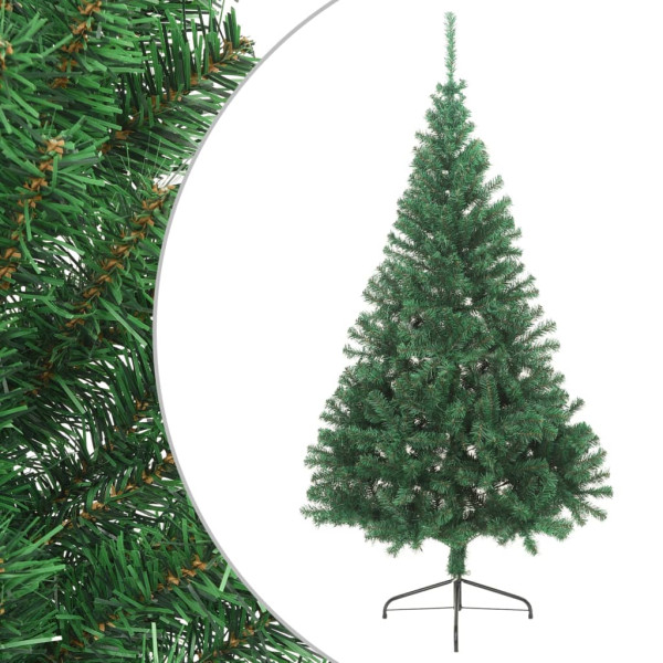 Sztuczna choinka Zielony 240 x 125 cm vidaXL 399303