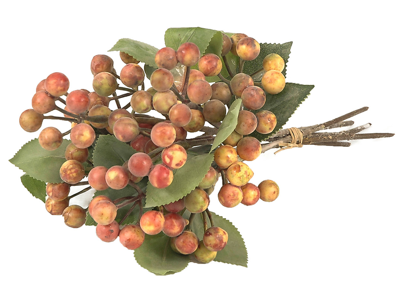 Sztuczna gałązka 26 cm pomarańczowa 44377