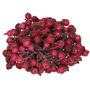 Sztuczna jarzębina ozdobna, oszroniona gałązka 100 szt. 373649 Sztuczna jarzębina ozdobna, oszroniona gałązka 100 szt. 373649
