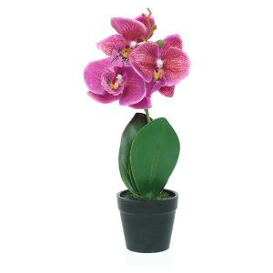 Sztuczna orchidea w doniczce 30 cm różowa 44590 Sztuczna orchidea w doniczce 30 cm różowa 44590
