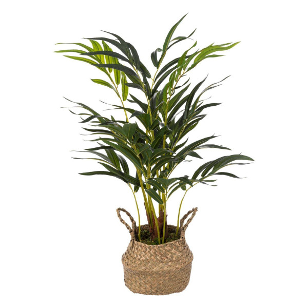 Sztuczna palma jak żywa w doniczce z plecionki, wys. 80 cm 81453