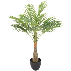 Sztuczna palma w donicy 80 cm ozdobna zielona 1042972 Sztuczna palma w donicy 80 cm ozdobna zielona 1042972