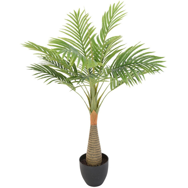 Sztuczna palma w donicy 80 cm ozdobna zielona 1042972
