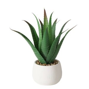 Sztuczna roślina aloes w donicze MONDRAGO, 29 cm 146034 Sztuczna roślina aloes w donicze MONDRAGO, 29 cm 146034