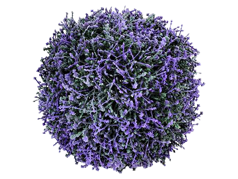 Sztuczna roślina kula 17 cm fioletowa 47221