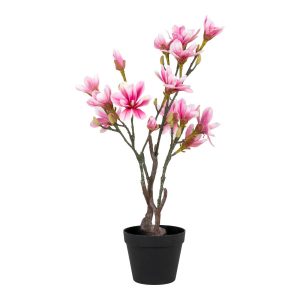 Sztuczna roślina MAGNOLIA różowa 74 cm z tworzywa 652336 Sztuczna roślina MAGNOLIA różowa 74 cm z tworzywa 652336