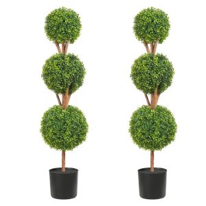 Sztuczna roślina sztuczny bukszpan topiary 2 szt 829276 Sztuczna roślina sztuczny bukszpan topiary 2 szt 829276