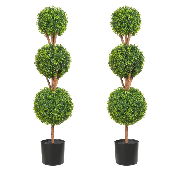 Sztuczna roślina sztuczny bukszpan topiary 2 szt 829276