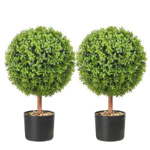 Sztuczna roślina sztuczny bukszpan topiary 2 szt 813785 Sztuczna roślina sztuczny bukszpan topiary 2 szt 813785