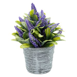 Sztuczna roślina w doniczce 18 cm fioletowa 44384