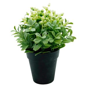 Sztuczna roślina w doniczce 18 cm zielona 44385