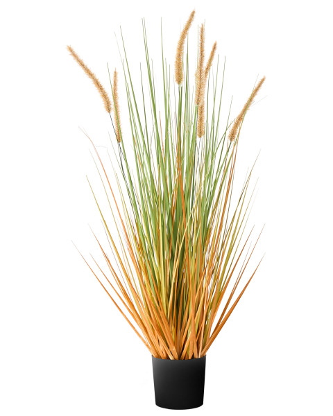 Sztuczna roślina w doniczce trawa pampasowa 120 cm dekoracja 802539