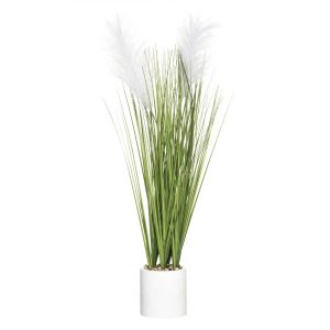 Sztuczna trawa ozdobna w cementowej doniczce, wys. 70 cm 146007 Sztuczna trawa ozdobna w cementowej doniczce, wys. 70 cm 146007