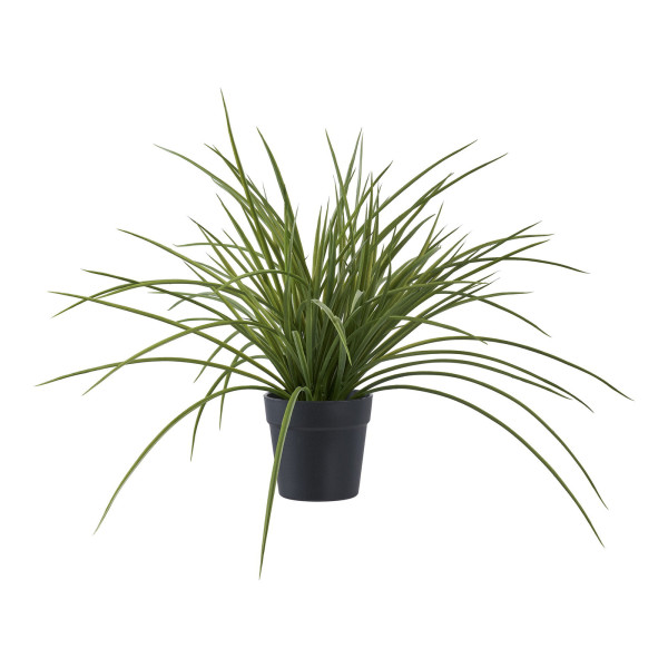 Sztuczna TRAWA W CZARNEJ DONICY 45 cm z tworzywa 647388