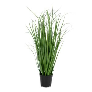 Sztuczna trawa w czarnej donicy 68 cm realistyczne źdźbła 652345 Sztuczna trawa w czarnej donicy 68 cm realistyczne źdźbła 652345