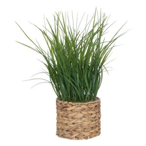 Sztuczna trawa w doniczce z hiacyntu wodnego, wys. 70 cm 114552 Sztuczna trawa w doniczce z hiacyntu wodnego, wys. 70 cm 114552