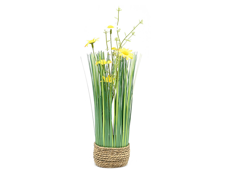 Sztuczna trawa z kwiatami 34 cm mix wzorów 533027