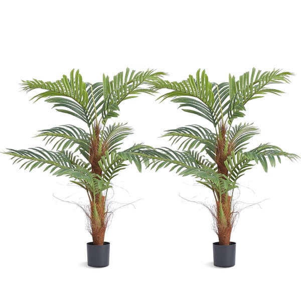 Sztuczna wysoka palma Areka sztuczne drzewko wysoka do salonu 121cm 2 szt. 816128