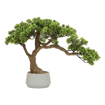 Sztuczne drzewko Bonsai 45 cm w szarej ceramicznej donicy 647400