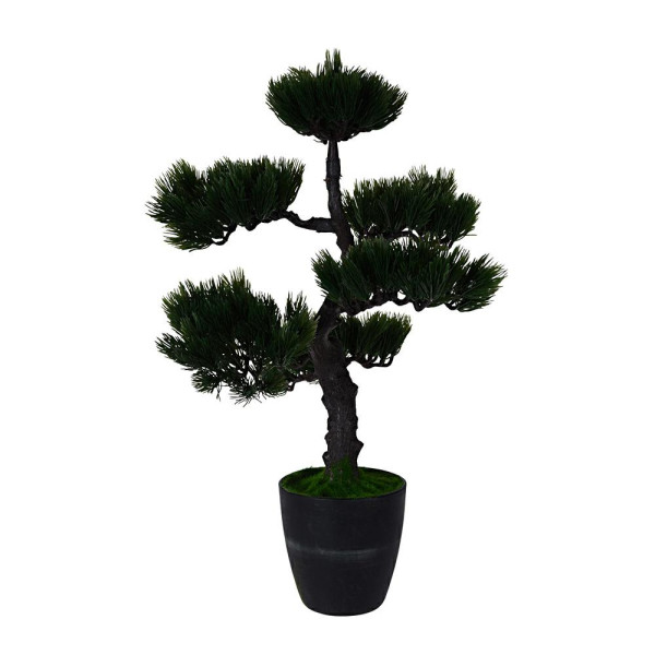 Sztuczne drzewko Bonsai 50 cm wzór 4 ciemny zielony 1042976