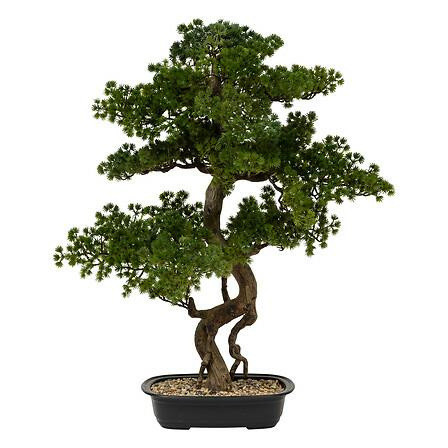 Sztuczne DRZEWKO BONSAI 86 cm w czarnej ceramicznej donicy 647397