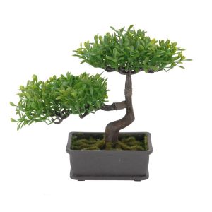 Sztuczne drzewko Bonsai jasno zielone 23x22x15 cm ozodbne 1042962 Sztuczne drzewko Bonsai jasno zielone 23x22x15 cm ozodbne 1042962