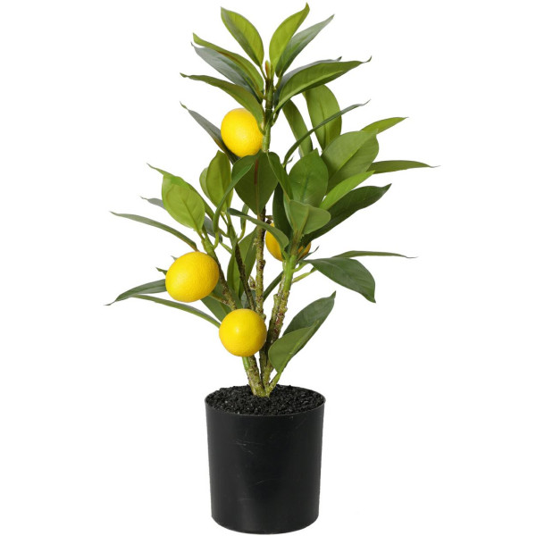Sztuczne drzewko cytrusowe w doniczce 43 cm dekoracja do wnętrz 1042953