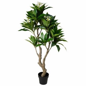 Sztuczne drzewko frangipani biała 150 cm doniczce 991768 Sztuczne drzewko frangipani biała 150 cm doniczce 991768