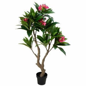 Sztuczne drzewko frangipani różowa 150 cm doniczce 991770 Sztuczne drzewko frangipani różowa 150 cm doniczce 991770