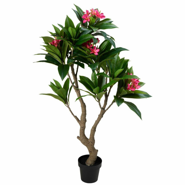 Sztuczne drzewko frangipani różowa 150 cm doniczce 991770