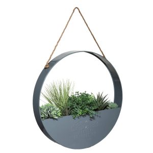 Sztuczne kwiaty, Ø 44 cm, wisząca dekoracja w metalowej osłonce 81524 Sztuczne kwiaty, Ø 44 cm, wisząca dekoracja w metalowej osłonce 81524