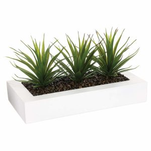 Sztuczne kwiaty w doniczce, aloes 81396