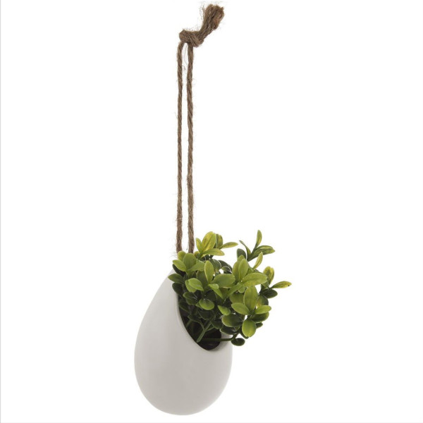 Sztuczne kwiaty w doniczce na jutowym sznurku, 13 cm 146020